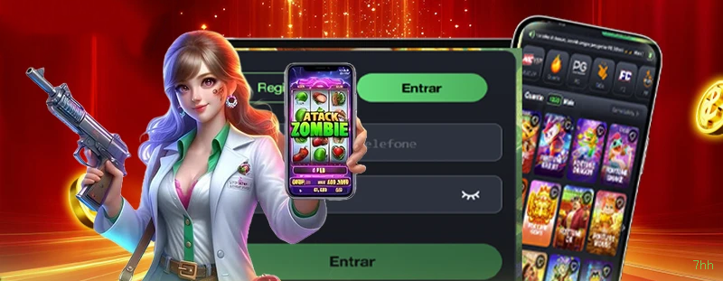 Comparação APP mobile vs versão web da 7hh